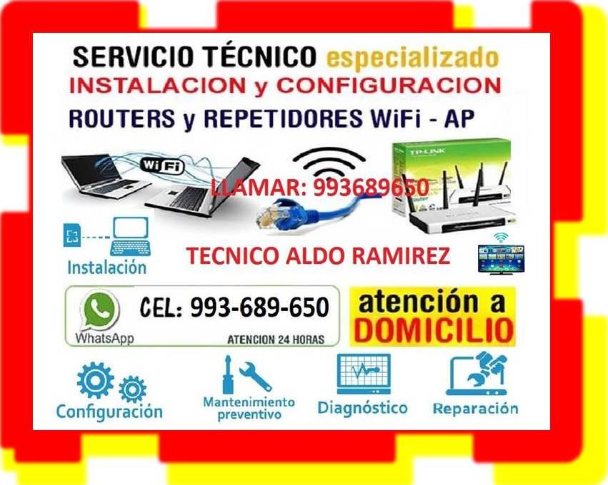 SERVICIO TECNICO A INTERNET FIBRA OPTICA PCS LAPTOP CABLEADOS